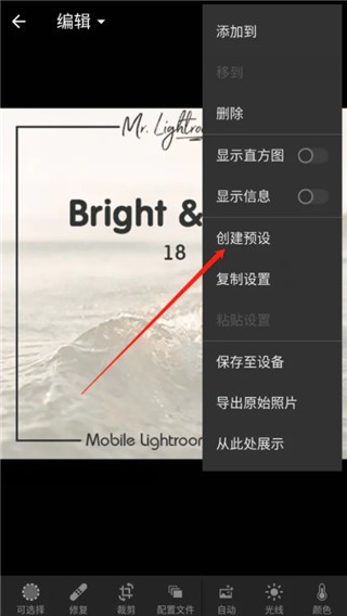 Lightroom手机修图软件